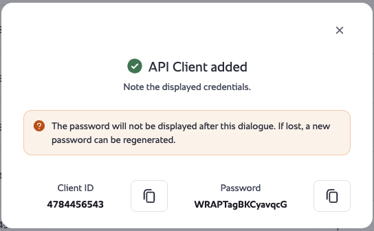 API client type